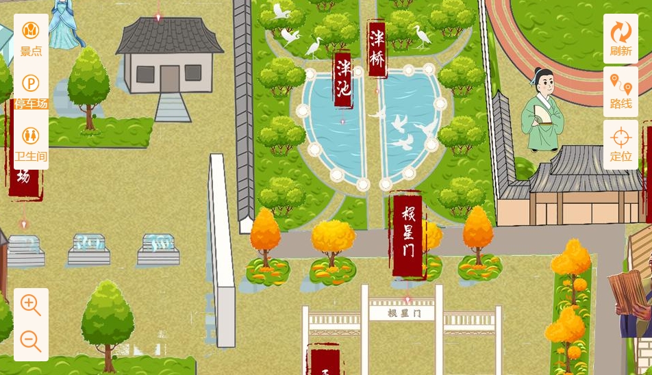 湘阴手绘地图景区语音讲解导览系统：智慧景区建设的基石